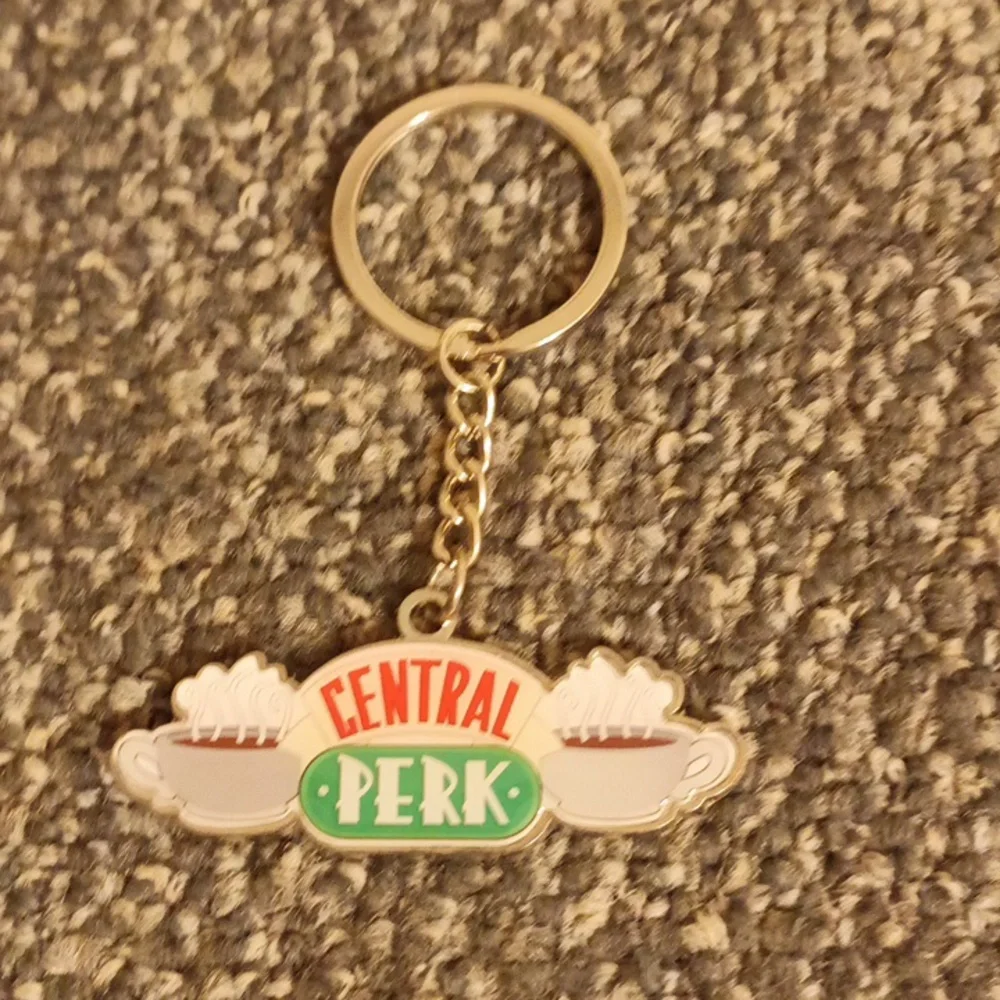 Central Park Friends Keychain silver tone